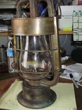 DIETZ FIRE DEPT TUBULAR LANTERN C.1889 WITH CAGE  and wall mount picture