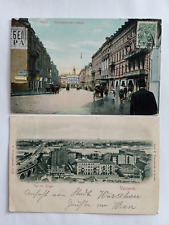 2 RUSSIA POSTCARD SENT TO WIEN AUSTRIA 1898, USA 1912 STAMPS POSTAL HISTORY picture