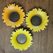 Partylite Set Of 3 Sunflower Tea Light Holders picture