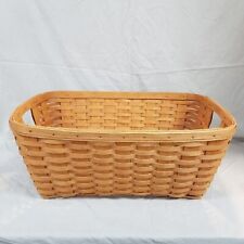 Vintage 1995 Longaberger Woven Laundry Basket W/ Handles 24