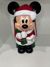 Disney Parks Mickey Mouse As Santa Claus Souvenir Christmas Popcorn Bucket picture