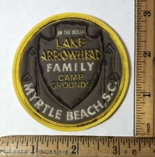 Vintage Lake Arrowhead Family Campground Patch Myrtle Beach SC Travel Used picture