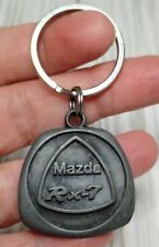 Mazda RX-7 Keychain Car Vtg Silver Rare 1980's picture