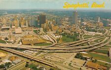 Houston TX Texas Downtown 1960s Skyline Spaghetti Bowl Vtg Postcard N6 picture