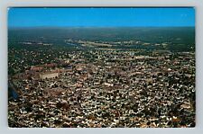 Nashua NH, Aerial View, New Hampshire Vintage Postcard picture
