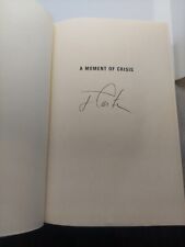 Jimmy Carter Signed A Moment Of Crisis Book POTUS Autographed RARE picture