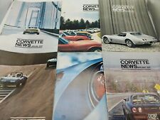 CORVETTE NEWS MAGAZINES Complete 1974 Year : 6 Issues inc 1975 model info picture