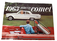 Vintage 1963 Mercury Comet Sales Brochure Catalog Specs Photos picture