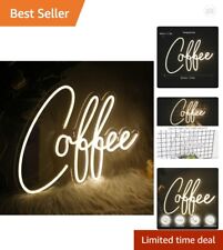 Sleek Multi-Purpose Coffee Bar Neon Sign - Accessories Included - Lights Up picture