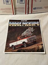 1981 DODGE PICKUP TRUCK ADVERTISING CAR DEALER BROCHURE RAM TOUGH 150 250 350 picture