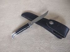 Mid 1970's Buck 102 Pre-Date Knife Unused Unsharpened Blade + Leather Sheath picture