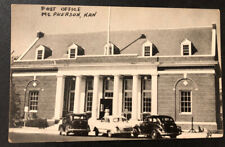 McPherson KS Post Office Building Classic Cars Kansas Vintage Old Postcard picture