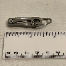 Micro Tiny Silver Finish Razor Sharp Key Chain Pocket Knife 1.5
