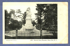 Postcard Heinrich Heine Monument Bronx Park New York NY picture