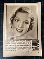Vintage 1931 Loretta Young Magazine Portrait & Bio picture