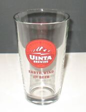 Uinta Brewing Company Pint Glass Earth Wind & Beer Salt Lake City Utah picture