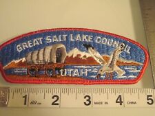 GREAT SALT LAKE COUNCIL UTAH SHOULDER PATCH BSA BOY SCOUTS OF AMERICA picture