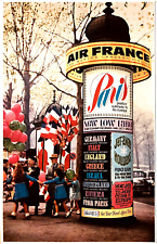 AIR FRANCE BOEING 707 JETS—PARIS: THE GATEWAY TO EUROPE—VINTAGE 1964 PRINT AD picture