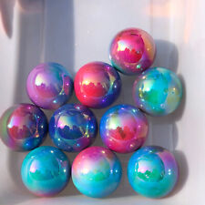 4.4LB A++ Rainbow Titanium Quartz Hand Carved Crystal Sphere Reiki Healing.10PC picture