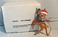 Vtg 1990’s Disney BAMBI Christmas Magic Collectible Ornament by Grolier MIB picture