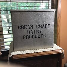 Vintage Antique Macklemore Mfg Co. Owatonna MN Cream Craft Dairy Milk Box Cooler picture