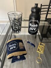 Modelo UFC Limited Edition Beer Glass, Holder, Drinking Bottle & Key Ring Set picture