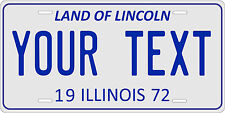 Illinois 1972 License Plate Personalized Custom Car Auto Bike Motorcycle Moped picture