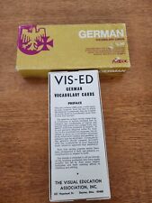 Vis-Ed Set of German Vocabulary Cards Flash Cards Vintage picture
