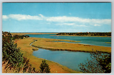 c1960s Salt Marsh Inland Waterway Cape Cod MA Vintage Postcard picture