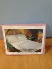 Colorama By Spring Percale Bed Twin Flat Sheet 39x75 Pink Roses NOS * picture