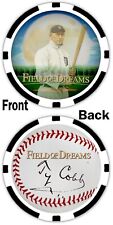 TY COBB - FIELD OF DREAMS - COMMEMORATIVE POKER CHIP ***SIGNED*** picture