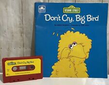 Vintage Sesame Street Don't Cry, Big Bird w/Cassette Tape 1983 ~ EUC picture