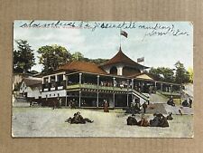 Postcard Muskegon MI Theatre Pavilion Lake Michigan Park Beach Vintage 1908 PC picture