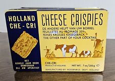 VINTAGE HOLLAND CHE-CRI CHEESE CRISPIES TIN - EMPTY - COLLECTORS ITEM picture