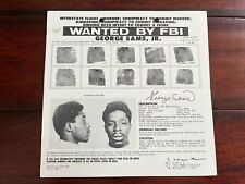 *RARE* 1969 GEORGE SAMS JR. BLACK PANTHER PARTY *INFORMANT* FBI WANTED POSTER picture