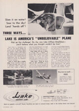 Three ways the Lake Amphibian is America's Unbelievable Plane ad 1960 AOPA picture