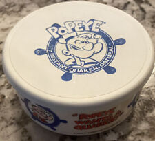 Vintage 1990 Popeye Instant Quaker Oatmeal Plastic Container w/ Lid Olive Oil picture