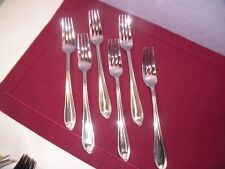 Set Of 6 Lenox Hartleigh Dinner Forks 18/10 Stainless Steel 8 1/4 GG4 picture