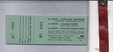 Vintage Raffle drawing ticket 1966 West View Park P.N.A. youth day Pa. picture