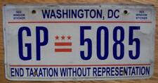 SINGLE WASHINGTON DC / DISTRICT of COLUMBIA LICENSE PLATE - GP=5085 picture