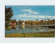 Postcard Floating Bridge at Brookfield Vermont USA picture