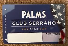 New Palms Las Vegas Hotel & Casino Veteran Military Star Slot Card picture