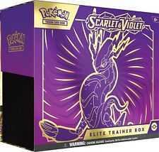 Pokemon TCG Miraidon Purple Elite Trainer Box Scarlet & Violet Booster Packs picture