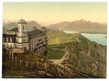 Hotel Rigi Kulm and the Alps Rigi Switzerland c1900 OLD PHOTO picture