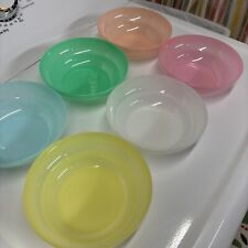 SET OF SIX Vintage Tupperware Cereal Bowls Pastels  #155 picture