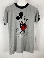 Vtg Mickey Mouse Ringer T Shirt Tropix Togs Walt Disney Productions Adult Large picture