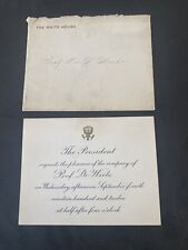 1912 White House Presidential Invitation - Woodrow Wilson picture