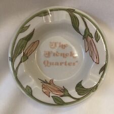 Vintage THE FRENCH QUARTER Restaurant Ware Ceramic Ashtray EXTREMELY RARE picture