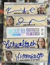 2023 UD Skybox Jay & Silent Bob Reboot Kevin Smith Jason Mewes +2 quad auto 9/10 picture