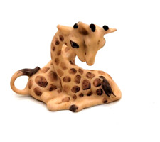 Vintage Giraffes Embracing Hug Figurine Ceramic Fabrizio For George Good 1986 picture